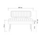 Hanah Home Vina 0701 - 4 - Atlantic, Grey Conjunto de Mesa Extensible y Sillas